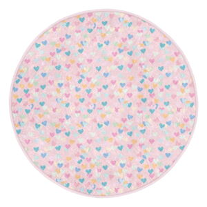 Różowy dywan dziecięcy ø 100 cm Comfort – Mila Home