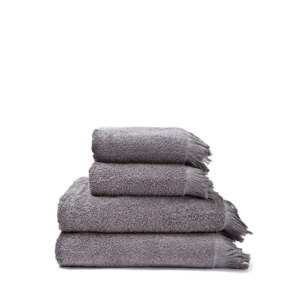 Zestaw 2 szarych ręczników i 2 ręczników kąpielowych ze 100% bawełny Bonami, 50x90+70x140 cm