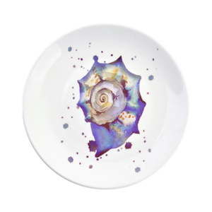 Dekoracyjny talerz ceramiczny Clayre & Eef Seasnail, ⌀ 20 cm