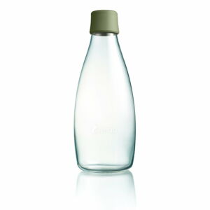 Oliwkowa szklana butelka ReTap z dożywotnią gwarancją, 800 ml