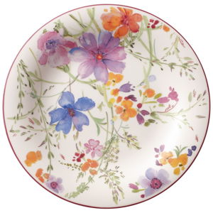 Porcelanowy talerzyk deserowy z motywem kwiatów Villeroy & Boch Mariefleur Tea, 21 cm