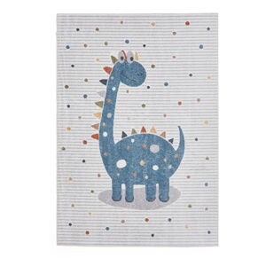 Niebieski/jasnoszary dywan dziecięcy 80x150 cm Vida Kids Dinosaur – Think Rugs