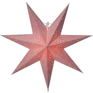 Czerwona świecąca dekoracja Best Season Romantic Star, wys. 54 cm