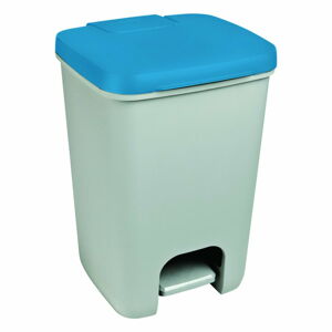 Szaro-niebieski pojemnik na śmieci CURVER Essentials, 20 l