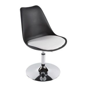 Czarno-białe krzesło Kokoon Victoria