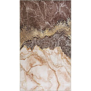 Koniakowy/kremowy dywan odpowiedni do prania 230x160 cm - Vitaus