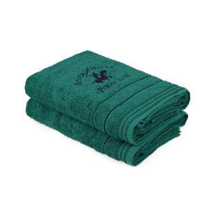Zestaw 2 zielonych ręczników, 140x70 cm