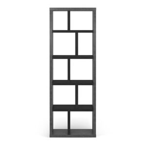 Czarny/ciemnoszary regał w dekorze betonu 70x198 cm Berlin – TemaHome