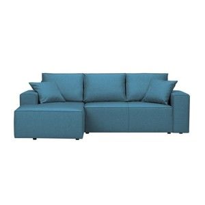 Niebieska 3-osobowa sofa HARPER MAISON Cornelia, lewy róg