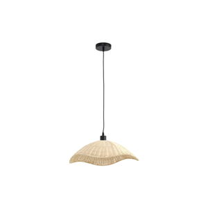 Kremowa lampa sufitowa z rattanowym kloszem ø 50 cm Cora – Geese