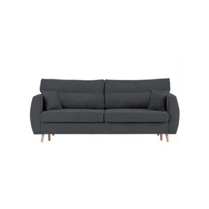 Ciemnoszara 3-osobowa sofa rozkładana ze schowkiem Cosmopolitan design Sydney