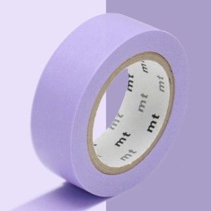 Fioletowa taśma dekoracyjna washi MT Masking Tape Uni