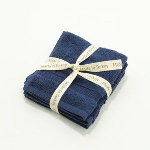 Ciemnoniebieski ręcznik bawełniany My Home Plus Guest, 33x33 cm