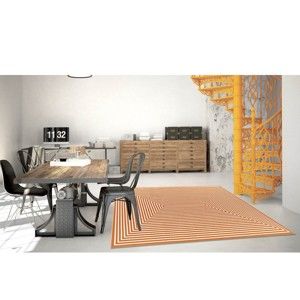 Pomarańczowy dywan odpowiedni na zewnątrz Floorita Braid, 200x285 cm