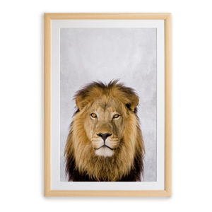 Obraz w ramie Surdic Lion, 30x40 cm