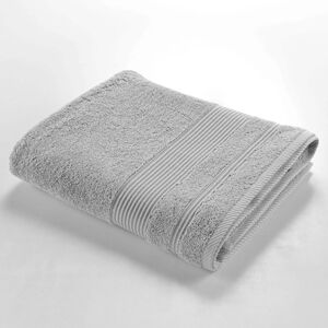 Jasnoszary bawełniany ręcznik kąpielowy frotte 90x150 cm Tendresse – douceur d'intérieur