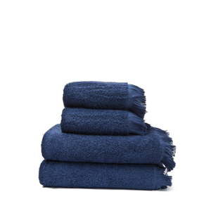 Zestaw 2 granatowych ręczników i 2 ręczników kąpielowych ze 100% bawełny Bonami, 50x90+70x140 cm