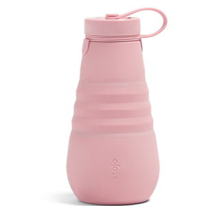 Różowa składana butelka Stojo Bottle Carnation, 590 ml