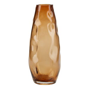 Jasnopomarańczowy szklany wazon Bahne & CO, wys. 28 cm