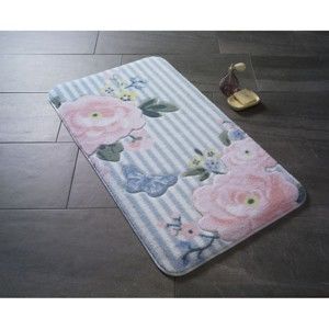 Rożowy dywanik łazienkowy we wzoryConfetti Bathmats Roses, 80x140 cm