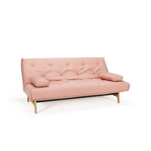 Jasnoróżowa rozkładana sofa Innovation Aslak Soft Coral, 81x200 cm