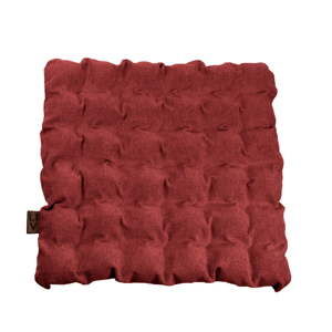 Czerwona poduszka do siedzenia z piłkami do masażu Linda Vrňáková Bubbles, 55x55 cm