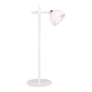 Biała lampa stołowa LED ze ściemniaczem/z klipsem (wysokość 41 cm) Maxima – Trio