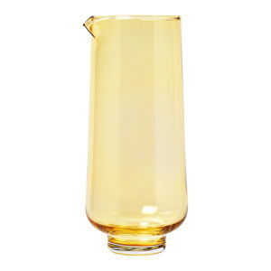 Żółta szklana karafka na wodę Blomus Flow, 1,1 l