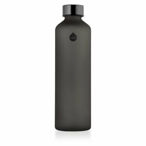 Czarna butelka ze szkła borokszemowego Equa Mismatch Ash, 750 ml