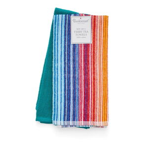 Zestaw 3 bawełnianych ścierek Cooksmart ® Rainbow, 45x65 cm