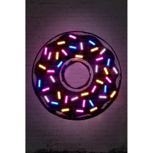 Plakat Blue-Shaker Neon Art Donuts, 30x40 cm