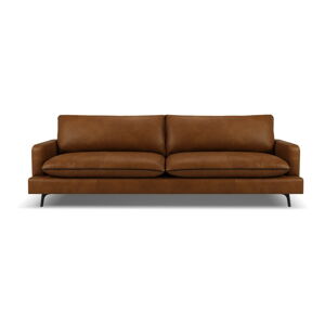 Koniakowa skórzana sofa 260 cm Virna – Micadoni Home