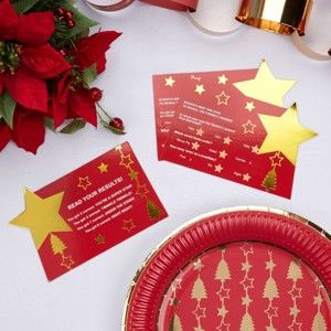 Zestaw 10 świątecznych kart do gry towarzyskiej Neviti Dazzling Christmas