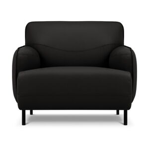 Czarny skórzany fotel Windsor & Co Sofas Neso