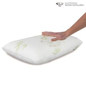 Biała poduszka z pamięcią kształtu InnovaGoods Bamboo Jewel Bedding