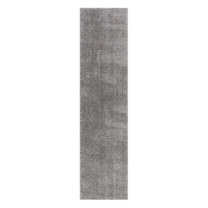 Szary chodnik z włókien z recyklingu 60x230 cm Velvet – Flair Rugs