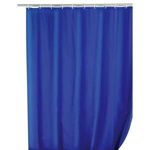 Niebieska zasłona prysznicowa Wenko Simpler, 180x200 cm