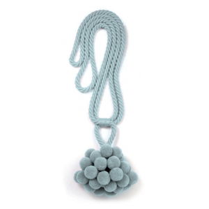 Jasnoniebieski dekoracyjny sznur do zasłon Velvet Atelier Ela