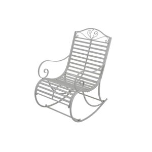 Biały metalowy fotel ogrodowy Tambo - Garden Pleasure