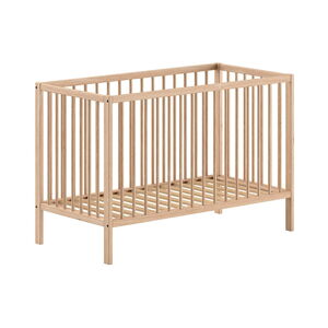 Naturalne łóżeczko z litego drewna sosnowego 60x120 cm DINO – Vipack