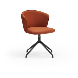 Pomarańczowe krzesła zestaw obrotowe 2 szt. Add – Teulat