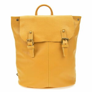 Żółty plecak skórzany Roberta M
