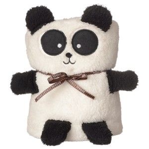 Czarno-biały koc z motywem pandy Le Studio Panda