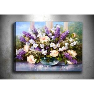Obraz Tablo Center Purple Flowers, 70x50 cm