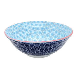 Niebieska miseczka porcelanowa Tokyo Design Studio Star/Wave, ⌀ 21 cm