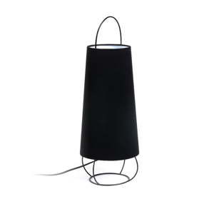 Czarna lampa stołowa La Forma Belana, wys. 20 cm