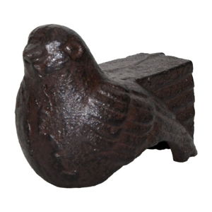 Czarna żeliwna nóżka pod donice w kształcie ptaka Esschert Design