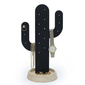 Czarny stojak na biżuterię Qualy&CO Cactus