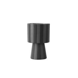 Czarny ceramiczny wazon OYOY Toppu, ⌀ 10 cm