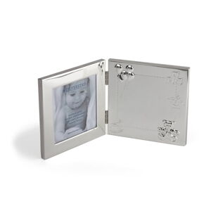 Metalowa ramka stojąca/ścienna w kolorze srebra 17x22 cm Happy Baby – Zilverstad
